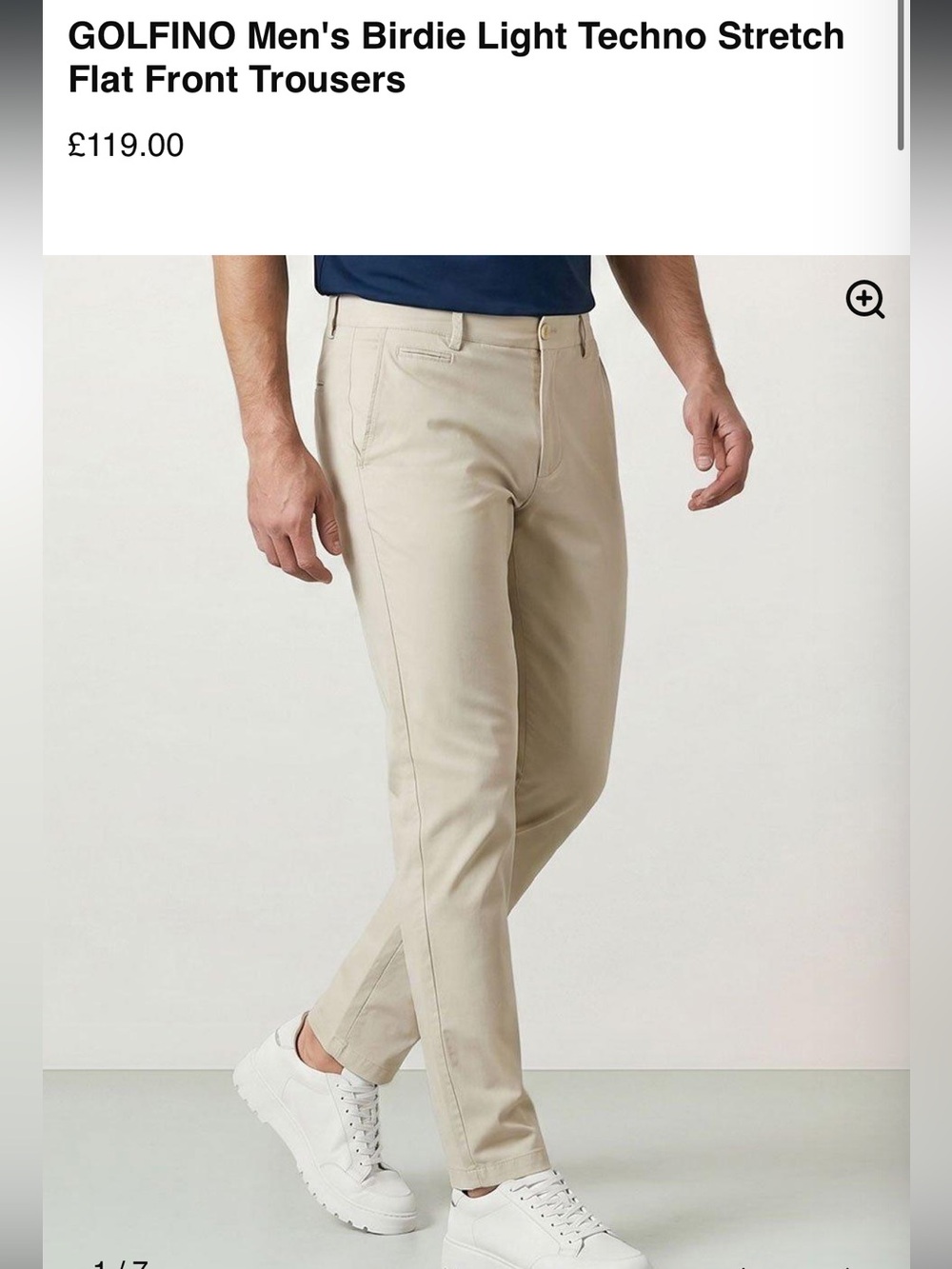 GOLFINO WHITE PANTS MENS